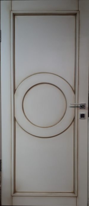 Межкомнатная дверь в профиле массив (эмаль с патиной) Таганрог